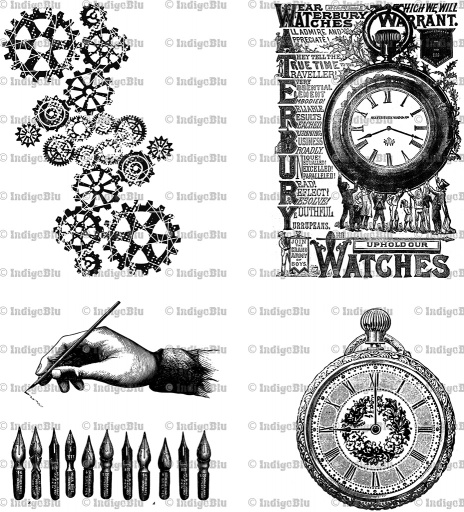 Watch, Cogs, Pen Nibs, Watch advert - Digi